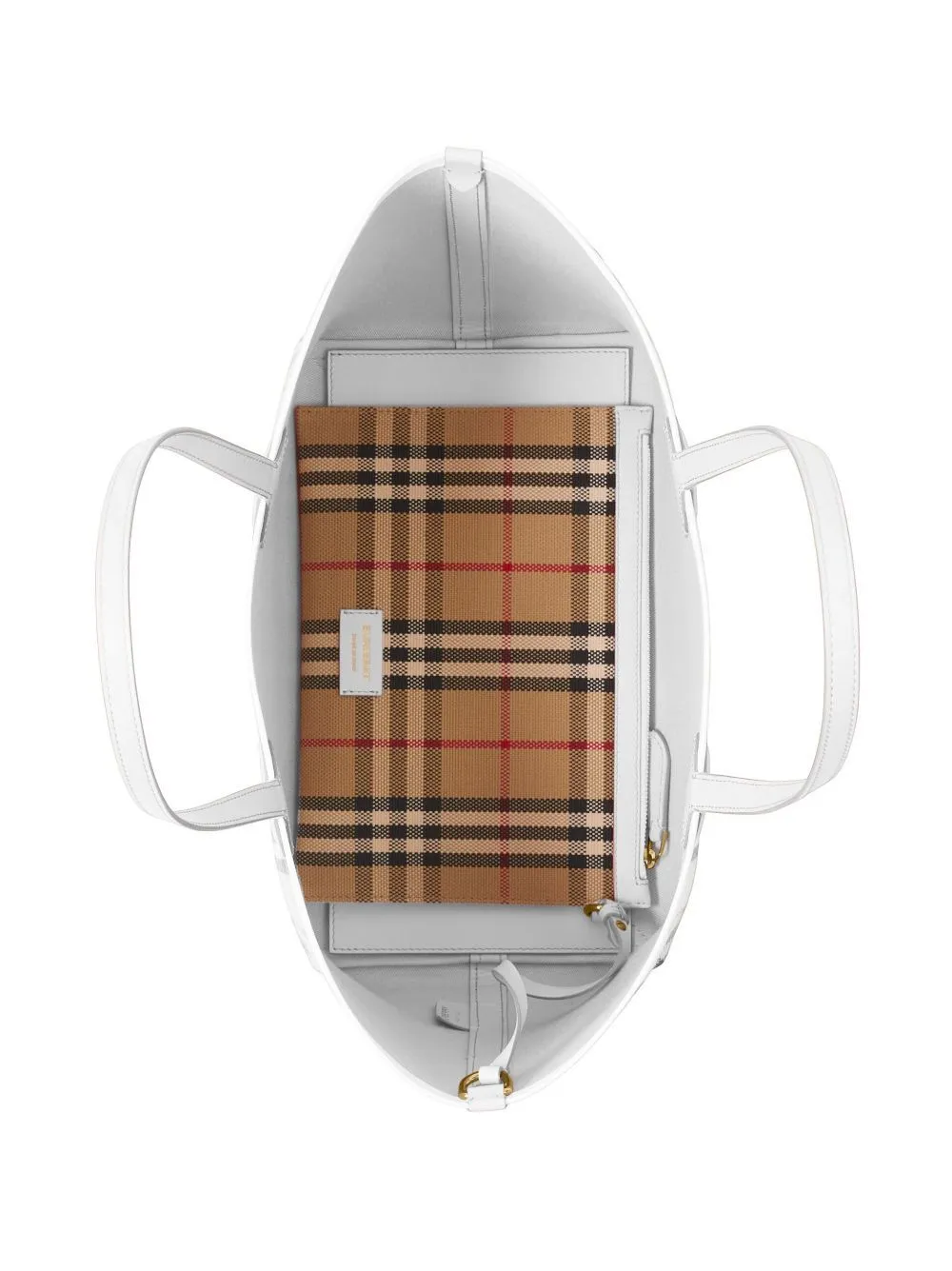 8072332 A1464 VINTAGE CHECK WHITE BURBERRY BAG