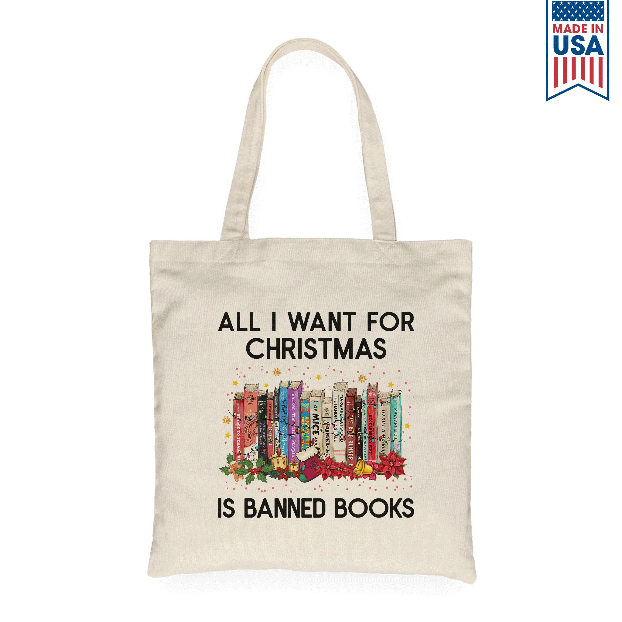 All I Want For Christmas Is Banned Books Book Lovers Gift TBW265