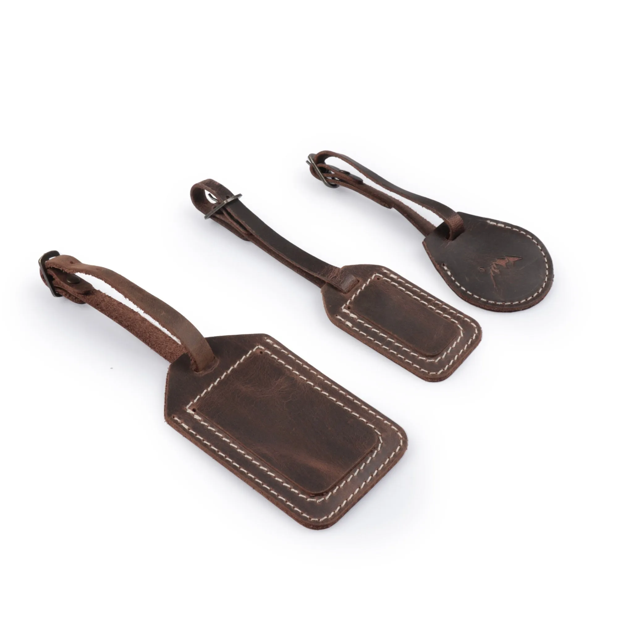 Almost Perfect | Hubbard Leather Luggage and Backpack ID Tags, Tan