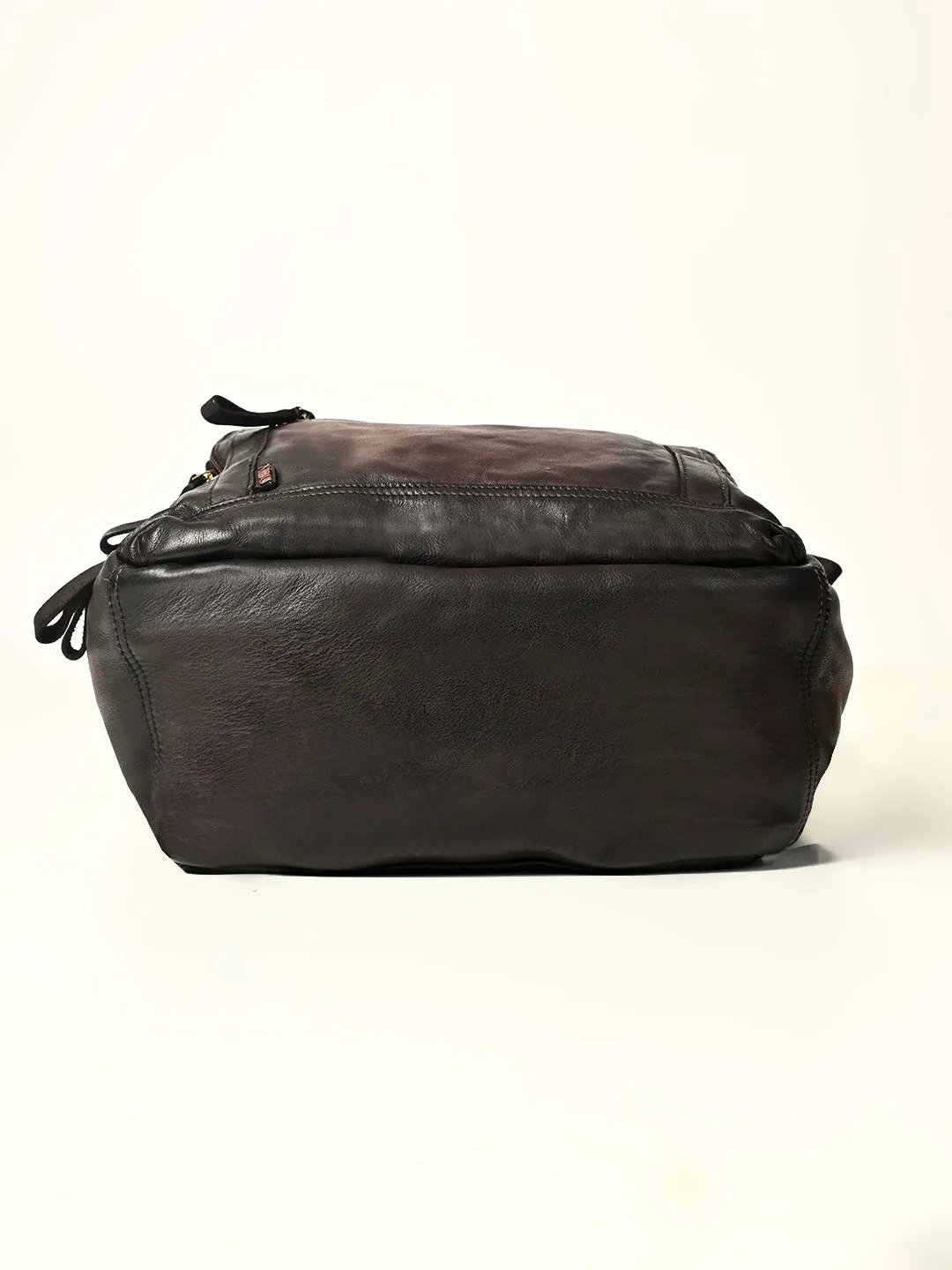 Art N Vintage Slider : Real Leather Brown Backpack