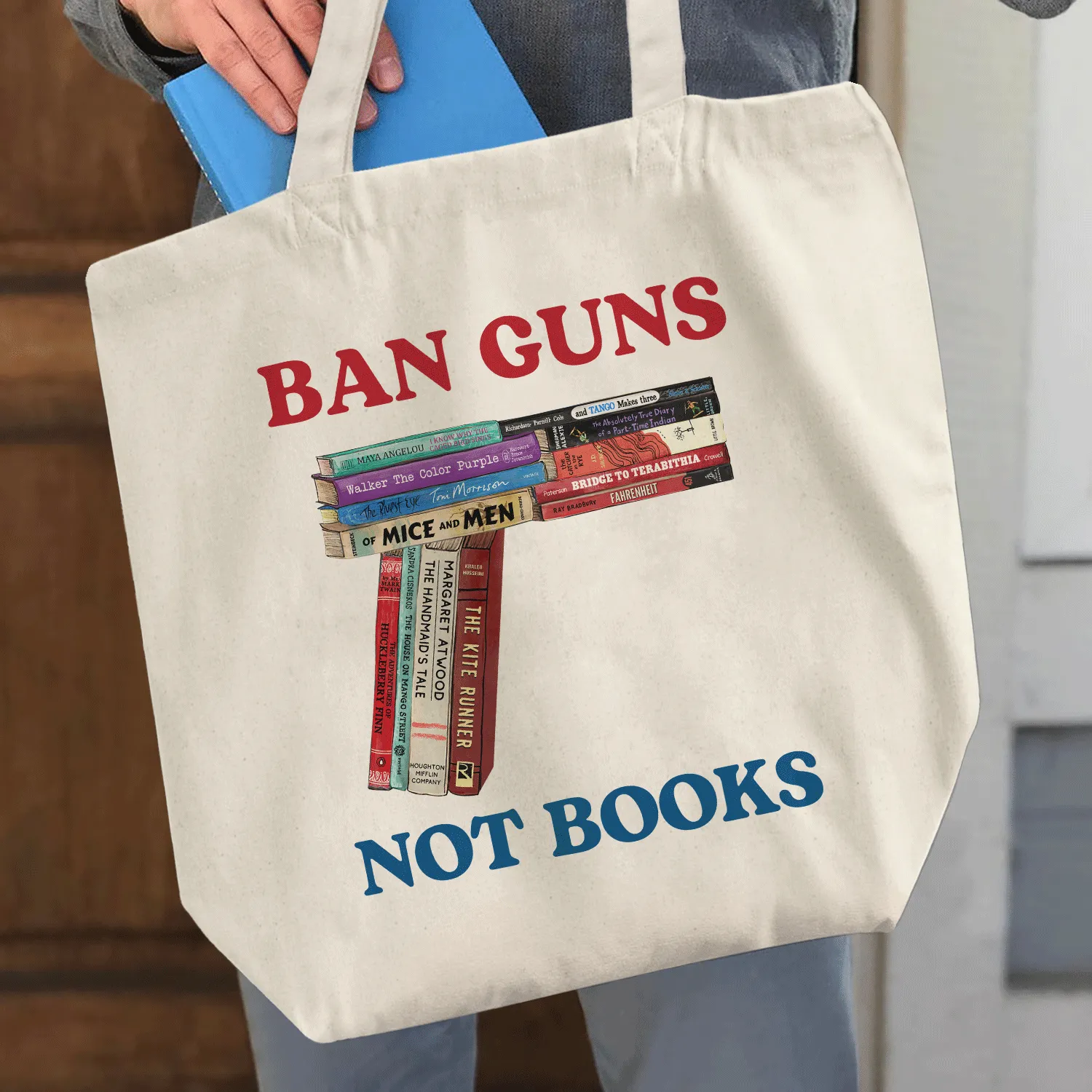 Ban Guns Not Books Book Lover Gift TBW187