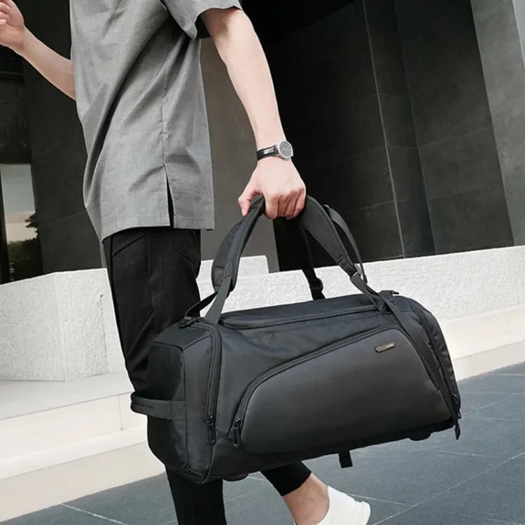 Bange BG-1917 17 inch Men Waterproof Oxford Cloth Multifunctional Fitness Travel Bag(Black)