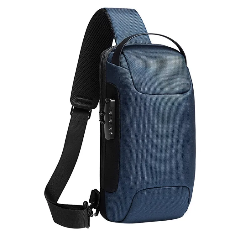 Bange BG-22085 Men Oxford Cloth Waterproof Anti-theft Crossbody Chest Bag, Size: 34 x 18 x 10cm(Blue)