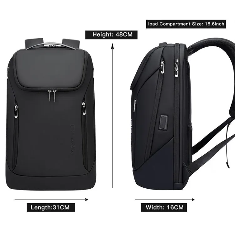 Bange BG-2517 Men Business Backpack with USB Port, Size: 48 x 31 x 16cm(Grey)