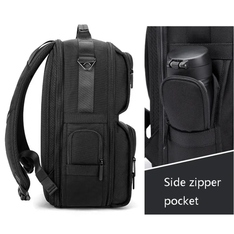 BANGE BG-G62 Casual Business Men Shoulders Bag Business Travel Computer Backpack(Black)