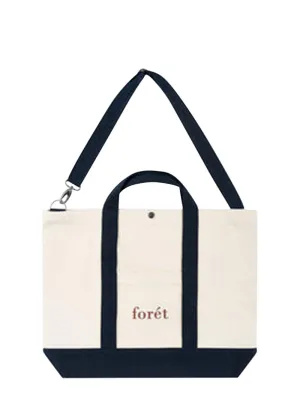 BEACH TOTE - Natural/Navy