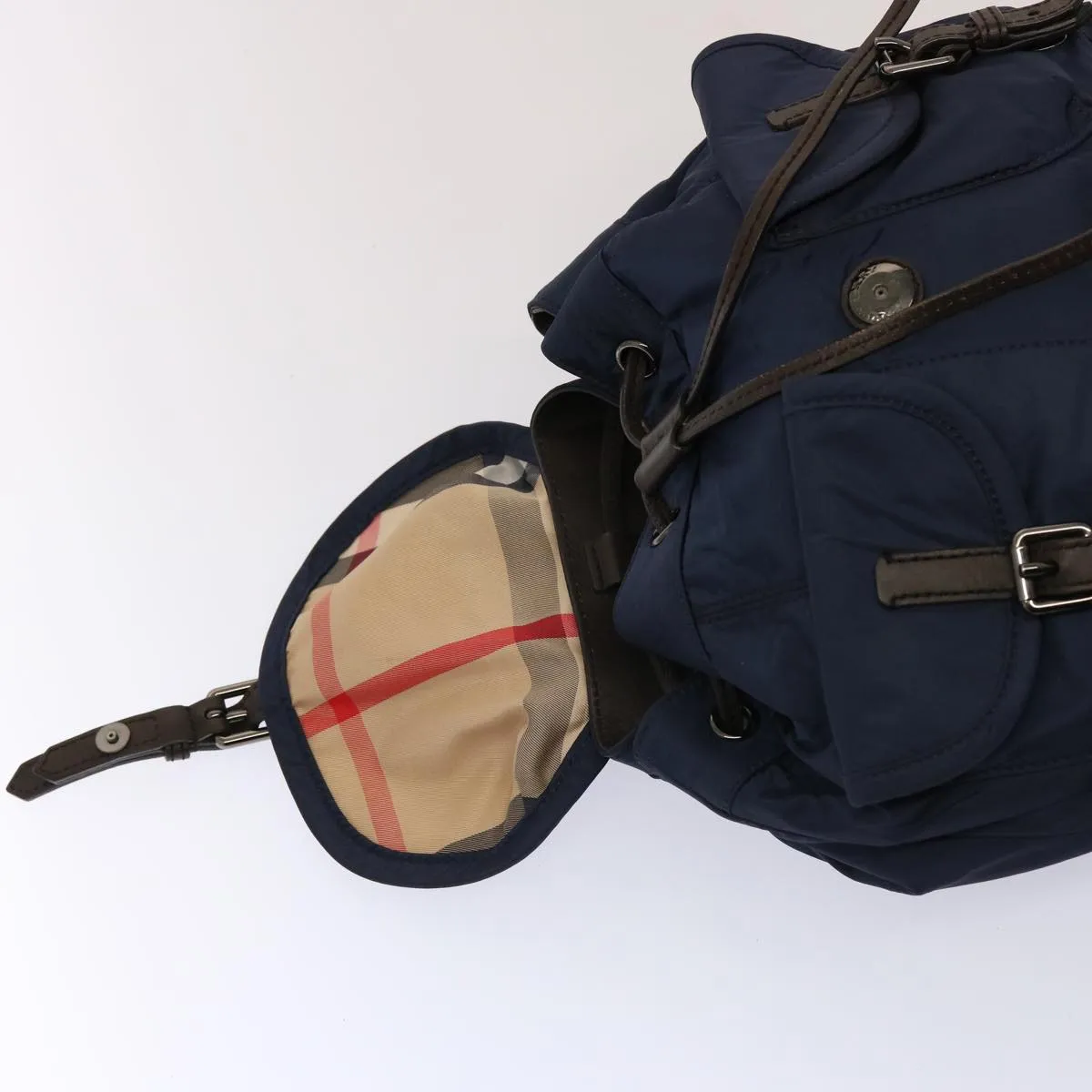 BURBERRY Backpack Nylon Navy  75694