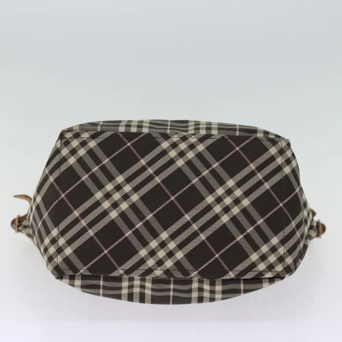 BURBERRY Blue Label Nova Check Tote Bag Nylon Brown  bs14116