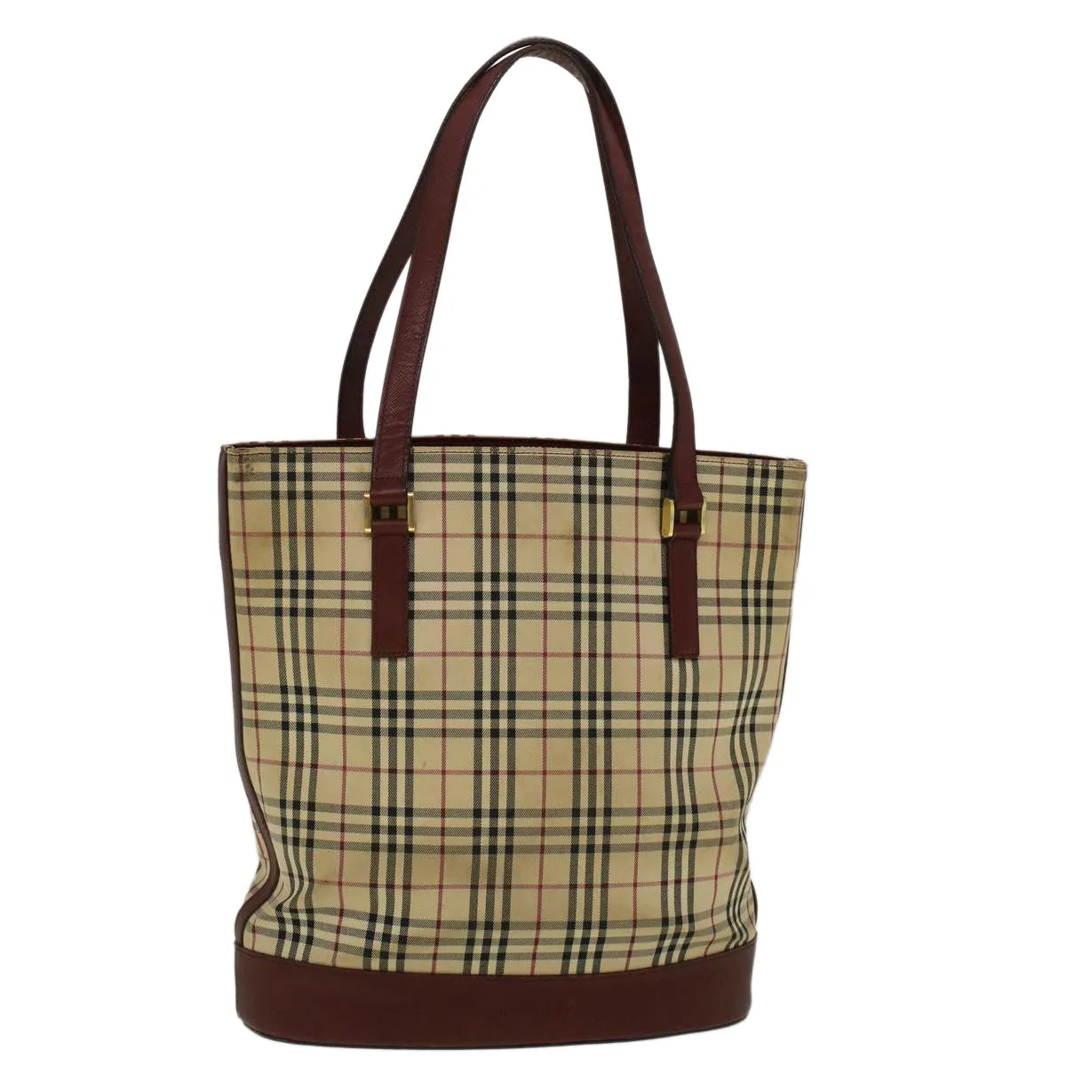 BURBERRY Nova Check Tote Bag Canvas Beige  59255