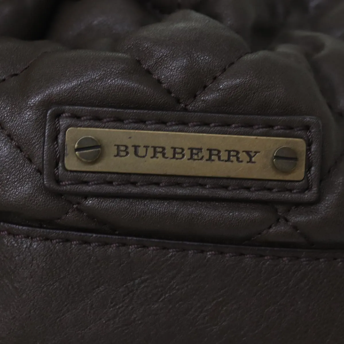 BURBERRY Tote Bag Leather Brown  bs16404