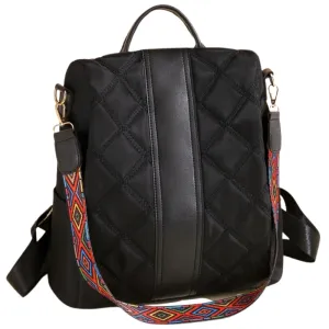 Casual Women's Striped Backpack