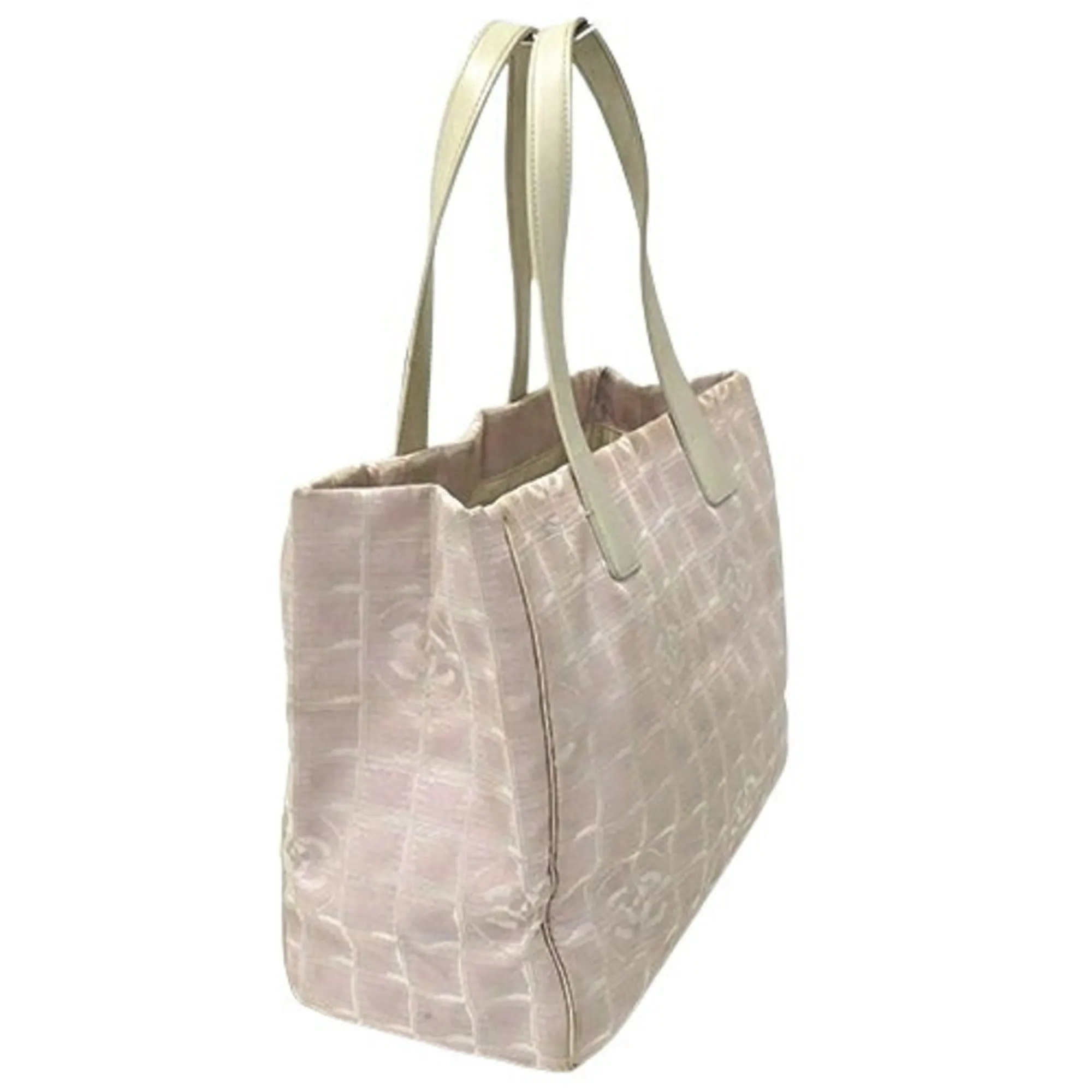 CHANEL Bag New Tote MM Women's Shoulder Nylon Pink