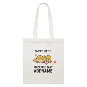 Chinese New Year Sweet Little Pineapple Tart White Canvas Bag