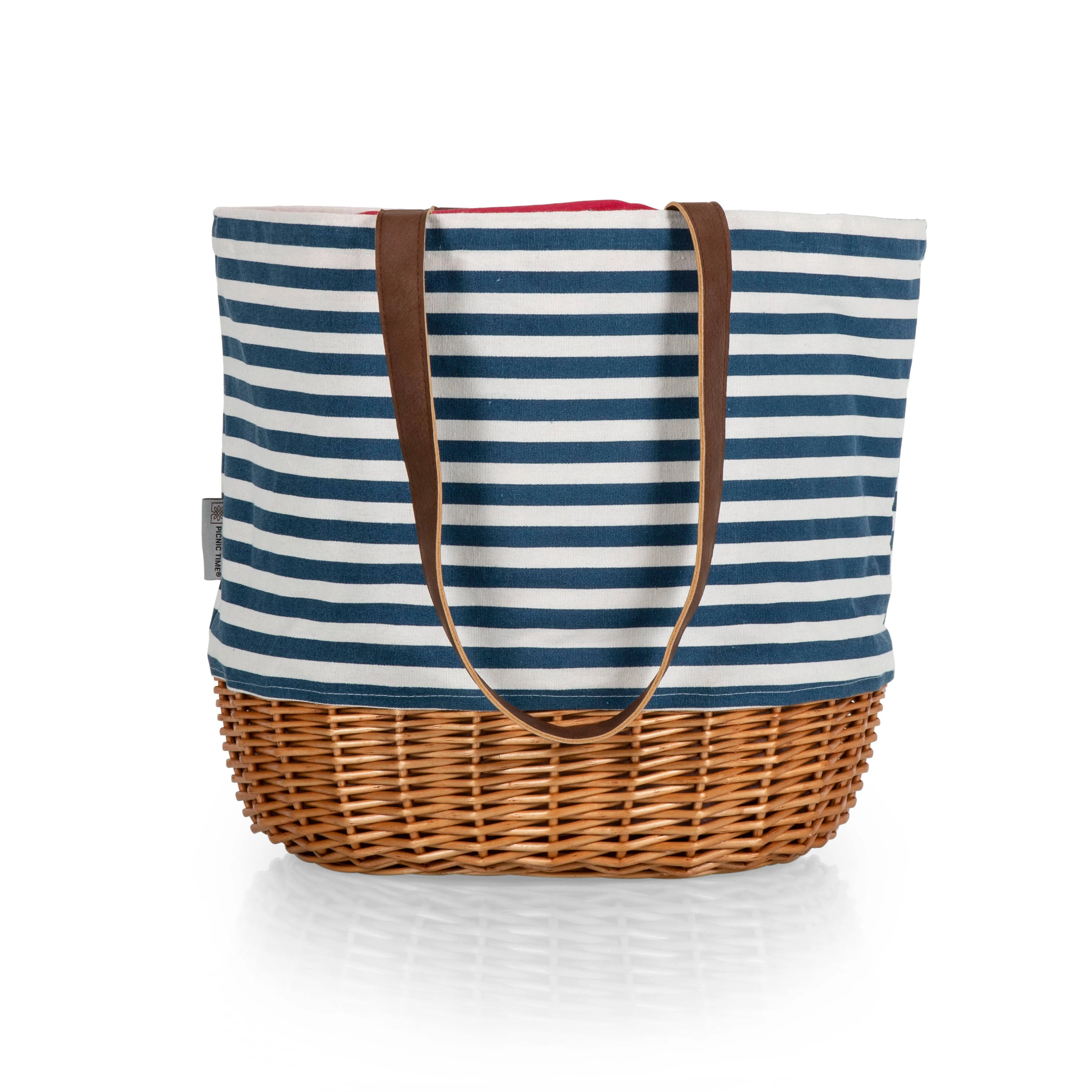 Coronado Canvas and Willow Basket Tote