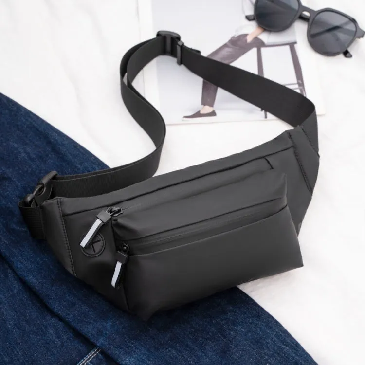 cxs-321 Adjustable Oxford Cloth Waist Bag for Men, Size: 32 x 12 x 6cm(Black)