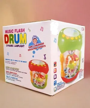 Fish Musical Rotating Drum Set for Kids with 3D Lights for Kids - musical FISH drum for KIDS 1-3 year kids