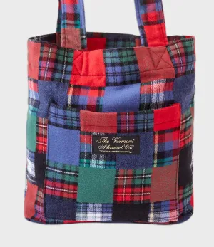 Flannel Tote Bag - Patchwork