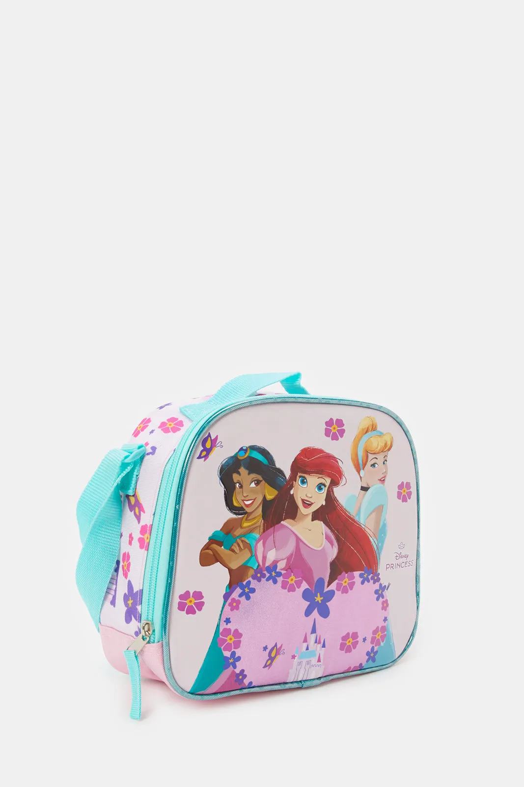 Girls Pink Princess Print Lunch Bag