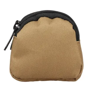 H25 Outdoor Sports Nylon Micro Slingshot Steel Ball Waist Bag Mini Coin Purse(Khaki)