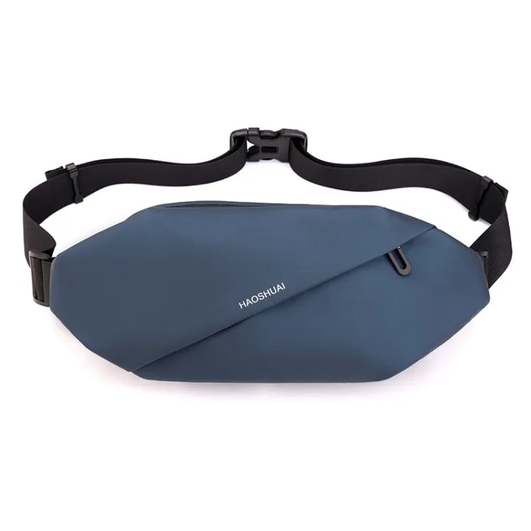 HAOSHUAI 1100-20 Men Waist Bag Outdoor Running Mobile Phone Bag(Dark Blue)