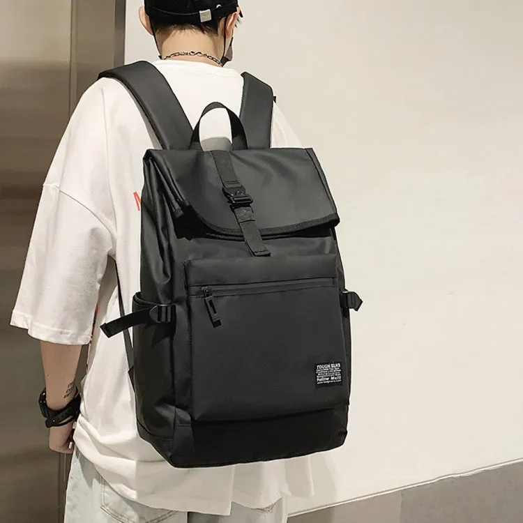 HAOSHUAI 810 Men Simple Leisure Travel Bag Computer Backpack(Black)