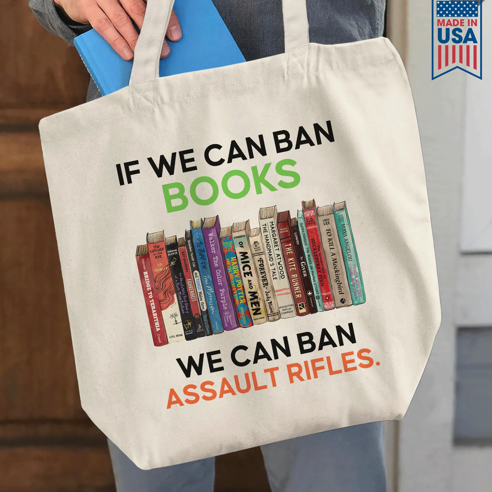 If We Can Ban Books We Can Ban Assault Rifles Book Lovers Gift TBW233