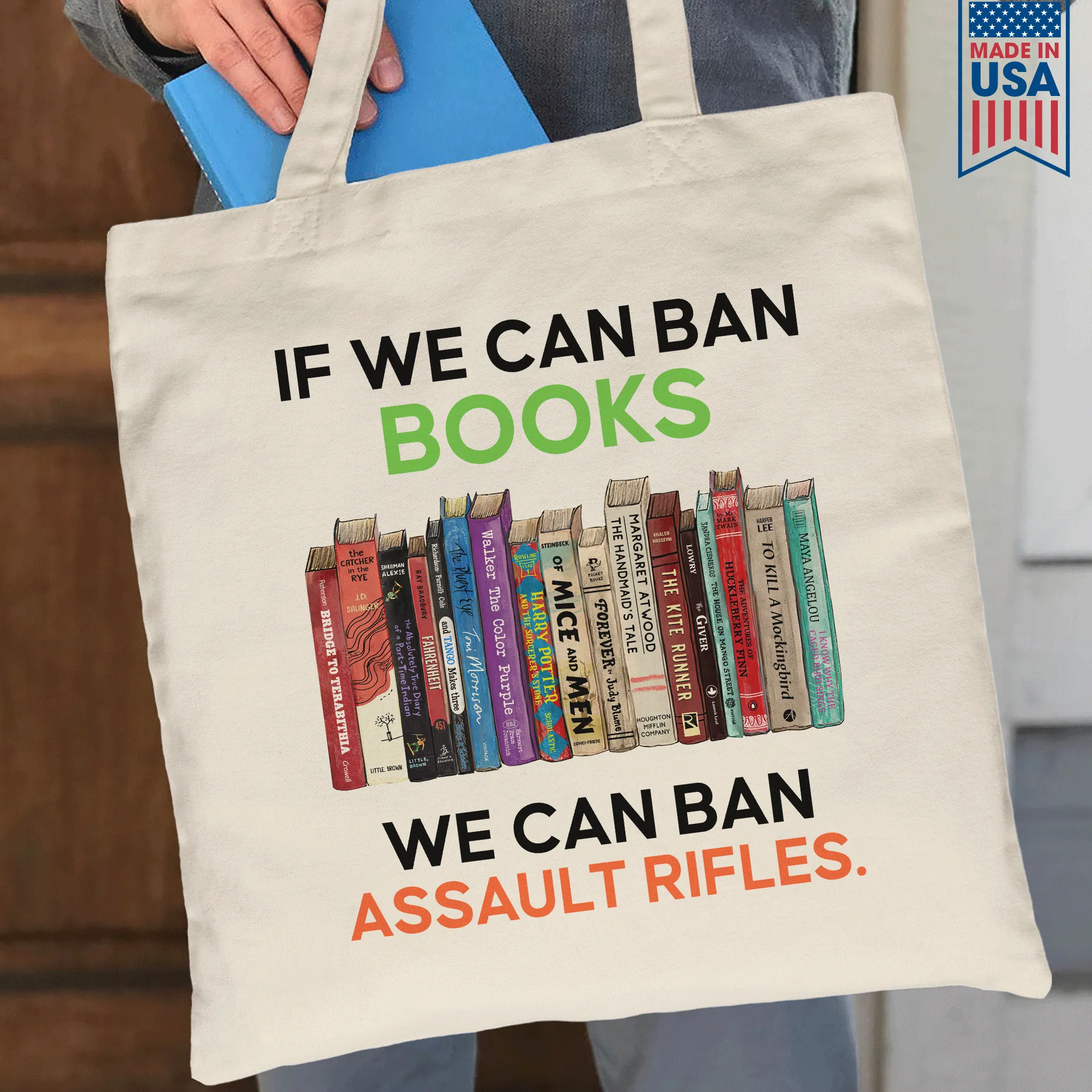 If We Can Ban Books We Can Ban Assault Rifles Book Lovers Gift TBW233