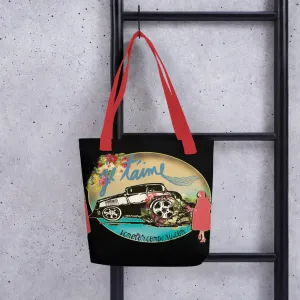 je taime Hot Rod Racer Tote Bag