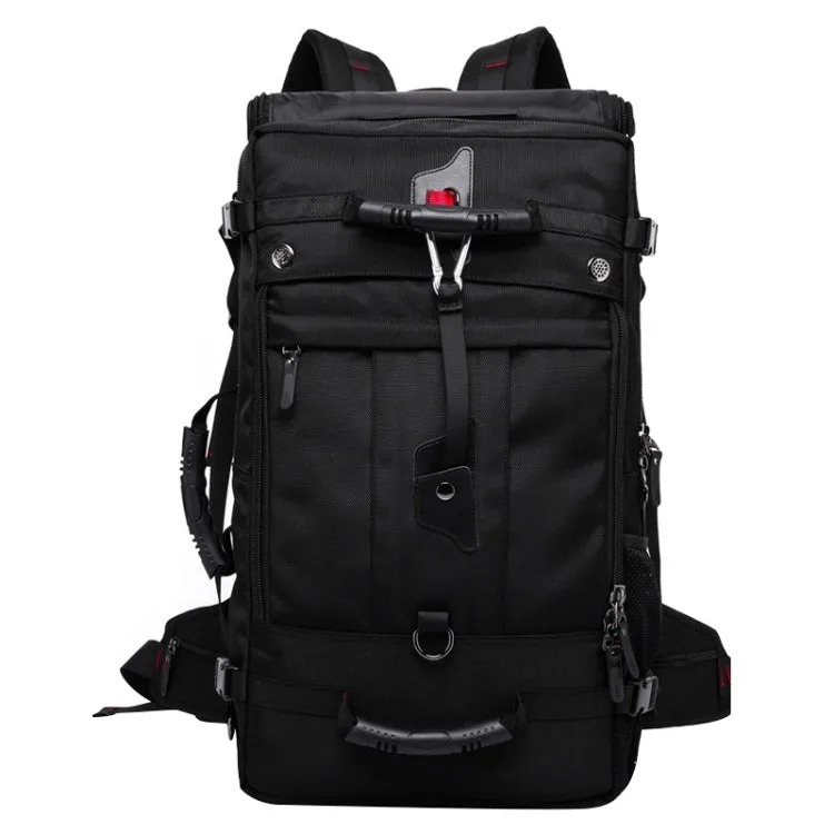 KAKA kaka2070 Oversized Version Men Oxford Cloth Waterproof Backpack Mountain Bag, Capacity: 50L(Black)