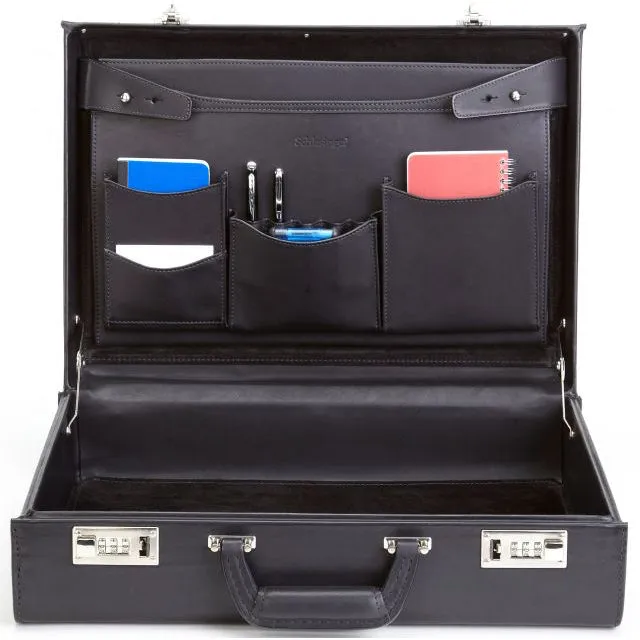 Korchmar MONROE A1141 4" Leather Attache Case