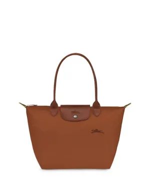 Le Pliage Medium Green Shoulder Bag Made from Longchamp Recycled Material , color Brown