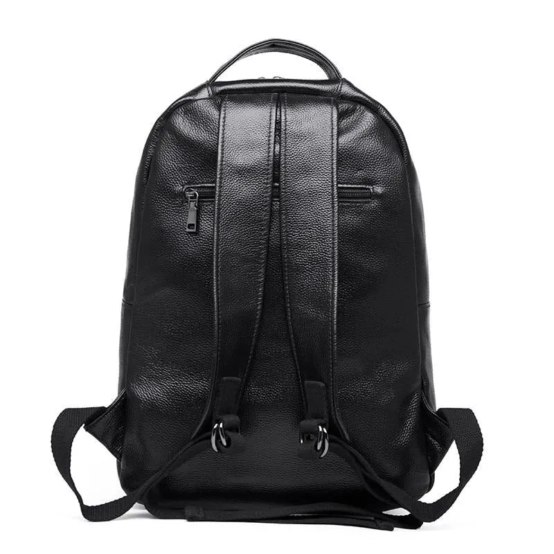 Luxury CrocTex Pleated Leather Zipper Backpack