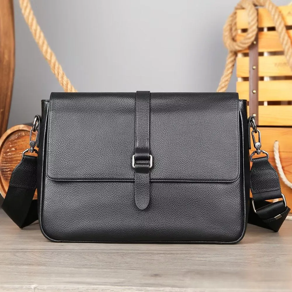 Luxury Genuine Leather Flap Crossbody Bag