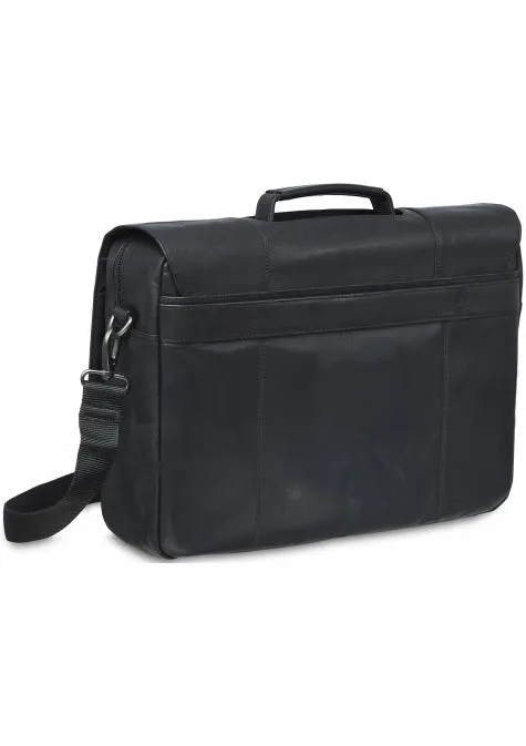 Mancini Buffalo Porthole Briefcase for 15.6'' Laptop or Tablet