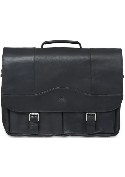 Mancini Buffalo Porthole Briefcase for 15.6'' Laptop or Tablet