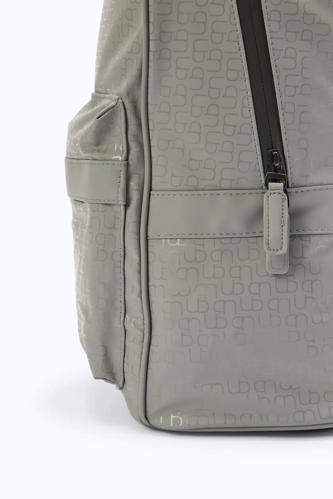 Men Grey Printed Cross Backpack