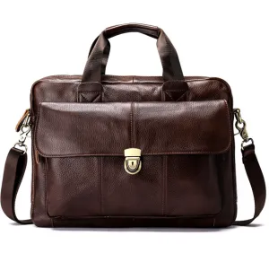 Men's business briefcase Men's Genuine cow leather briefcase Hard briefcase  Men's Handbag Business Briefcase Official Briefcase Multifunctional Briefcase