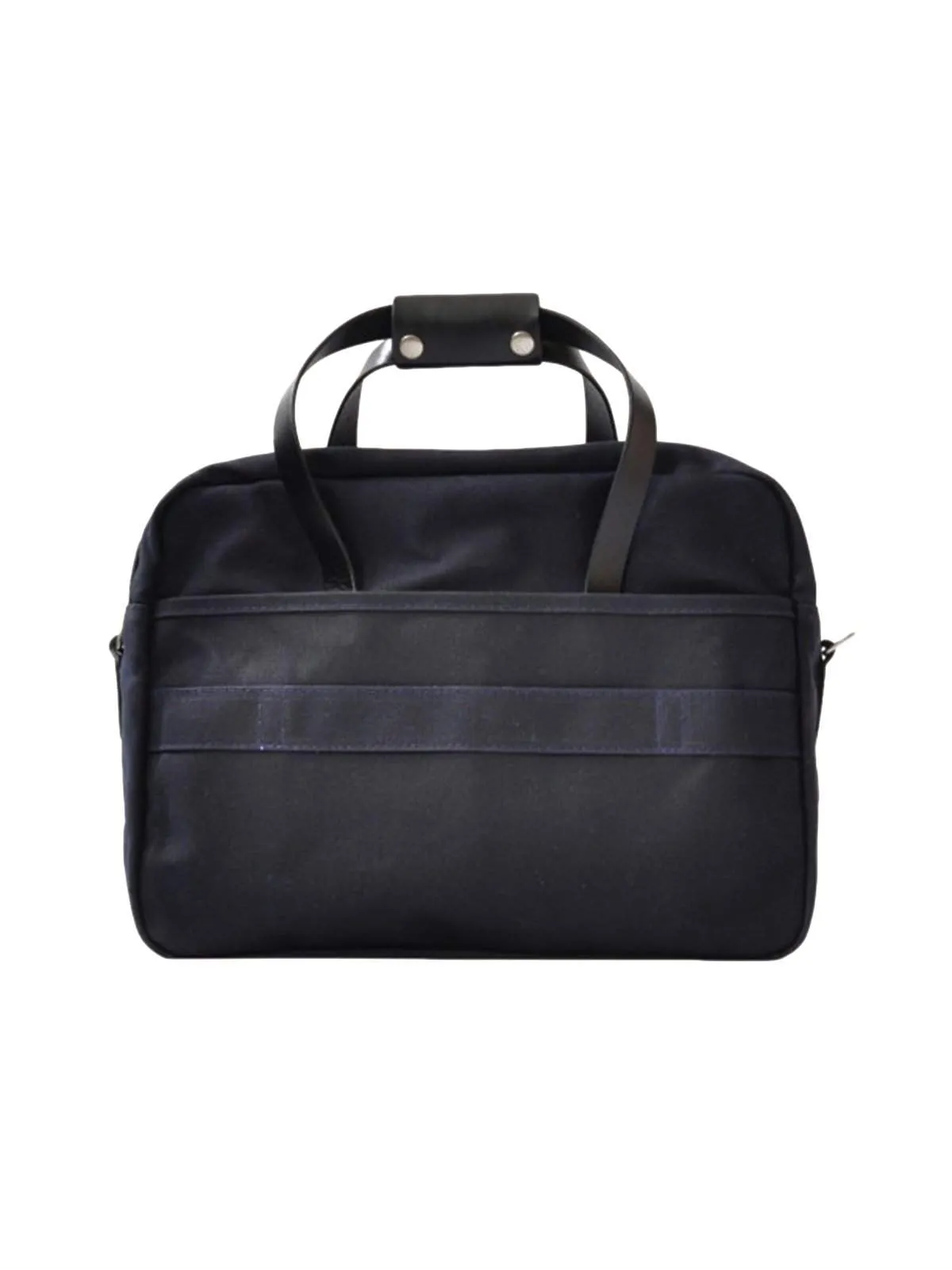 Oakstreet Bootmakers Indigo Waxed Canvas Utility Briefcase