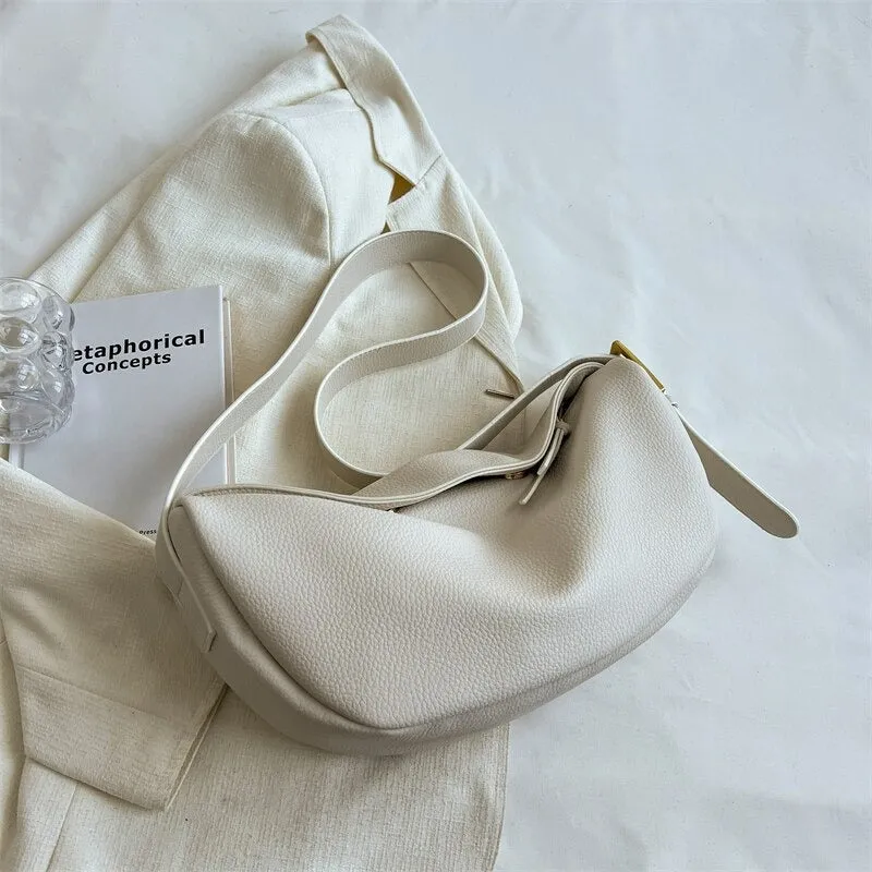 Oversized U-Shape Multi-Style Dumpling Bags with Adjustable Strap