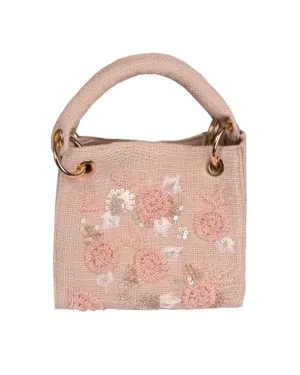 Peony Jute Mini Bag