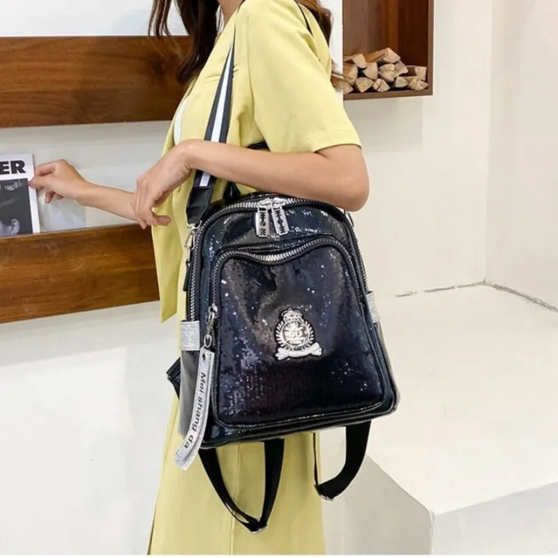 PU Leather Retro Outdoor Backpack For Girls