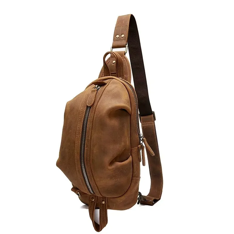 RetroLux Horse Leather Chest Bag