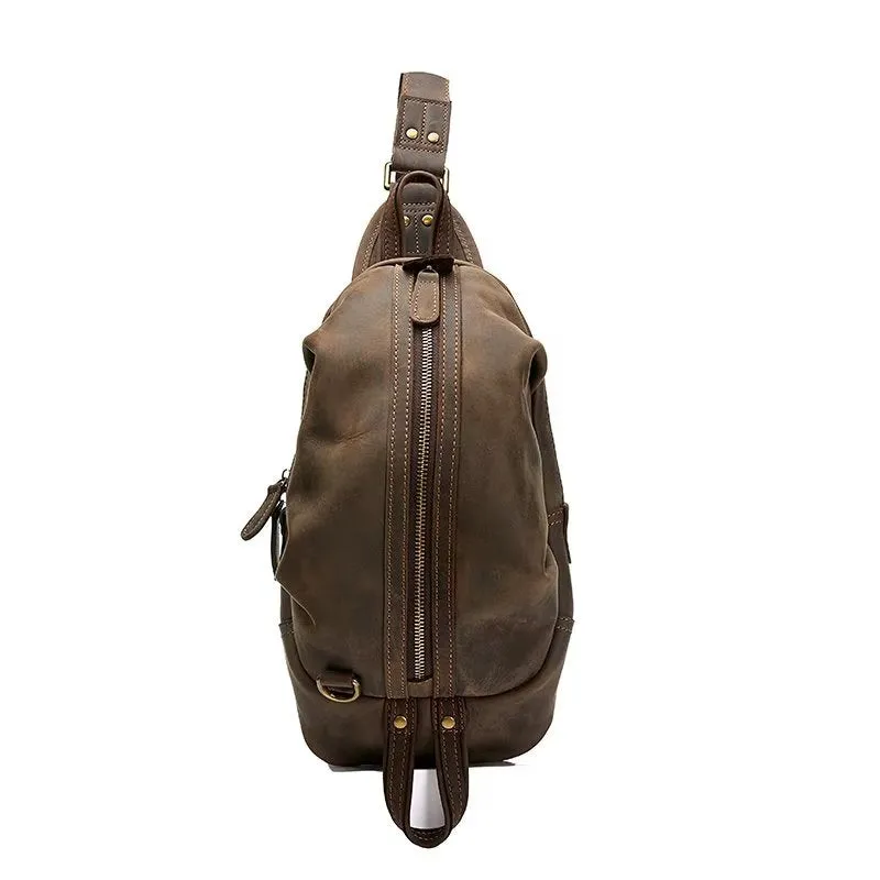 RetroLux Horse Leather Chest Bag