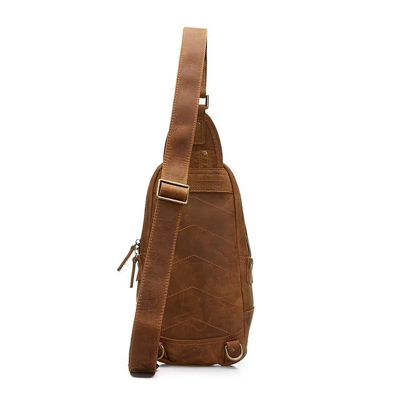 RetroLux Horse Leather Chest Bag