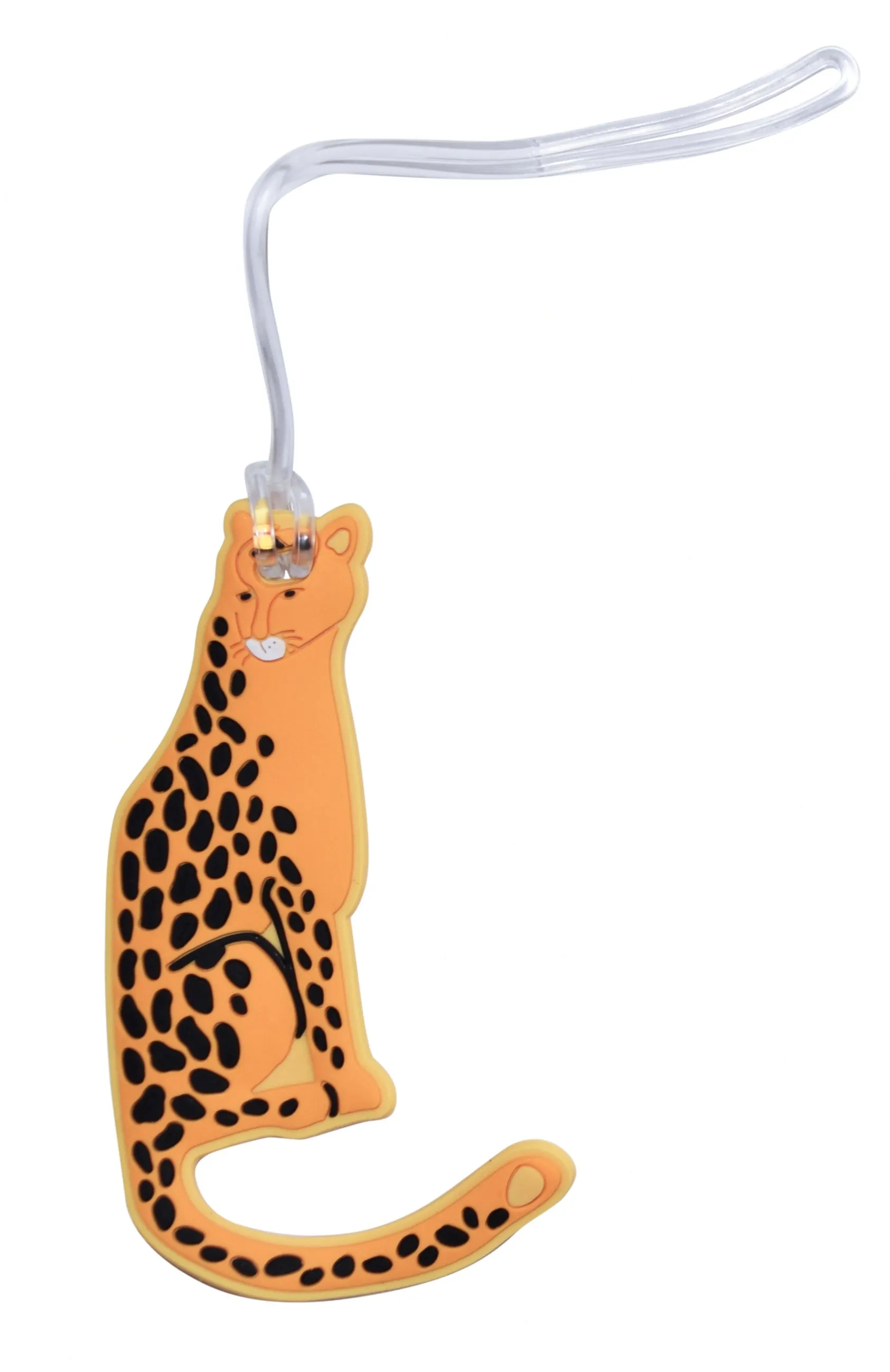 Silicone Luggage Tag Cheetah