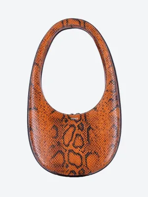 Snake print swipe bag