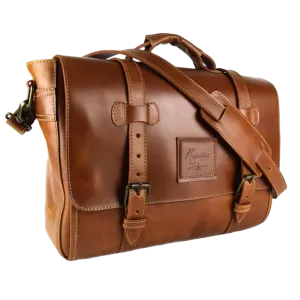 Texas Briefcase - Hickory Calf