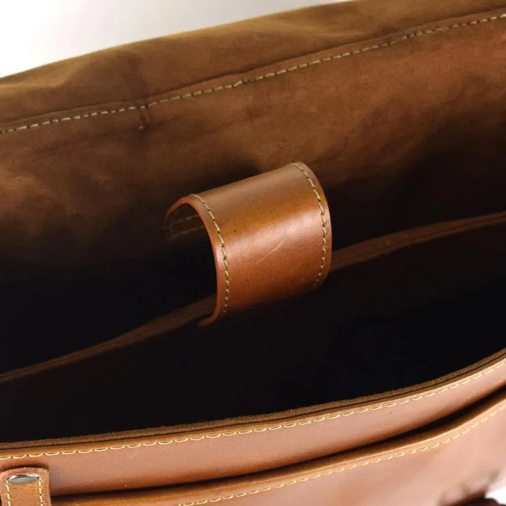 Texas Briefcase - Hickory Calf