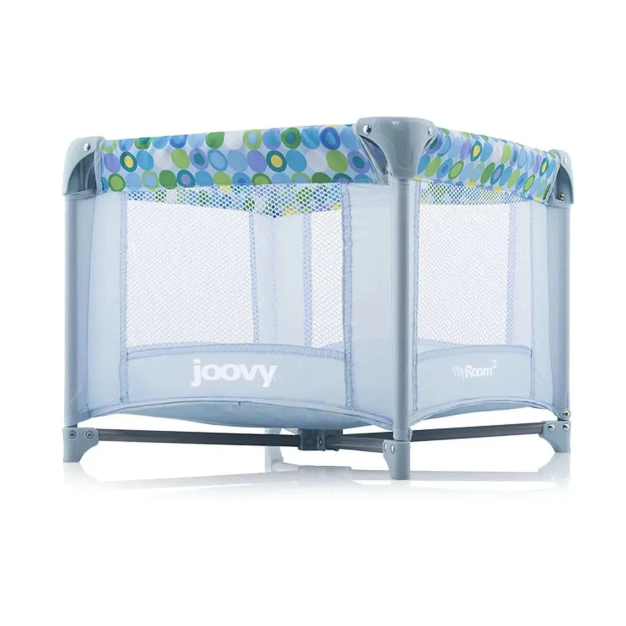 Toy Room² Playard Baby Doll Playpen, Blue Dot