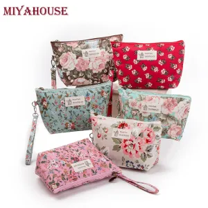 Vintage Floral Cosmetics Pouches